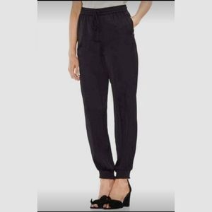 Vince Camuto satin pull-on dress pants with tassel drawstring